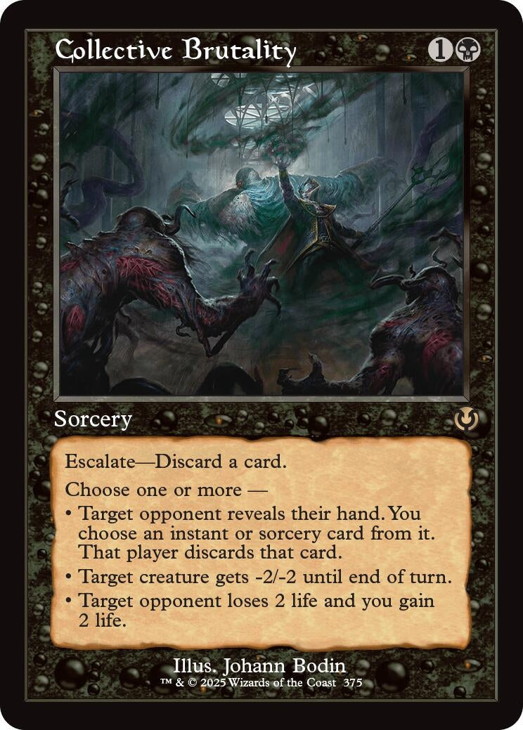 Image for Collective Brutality (Retro Frame) (375) [Innistrad Remastered] - Magic: The Gathering
