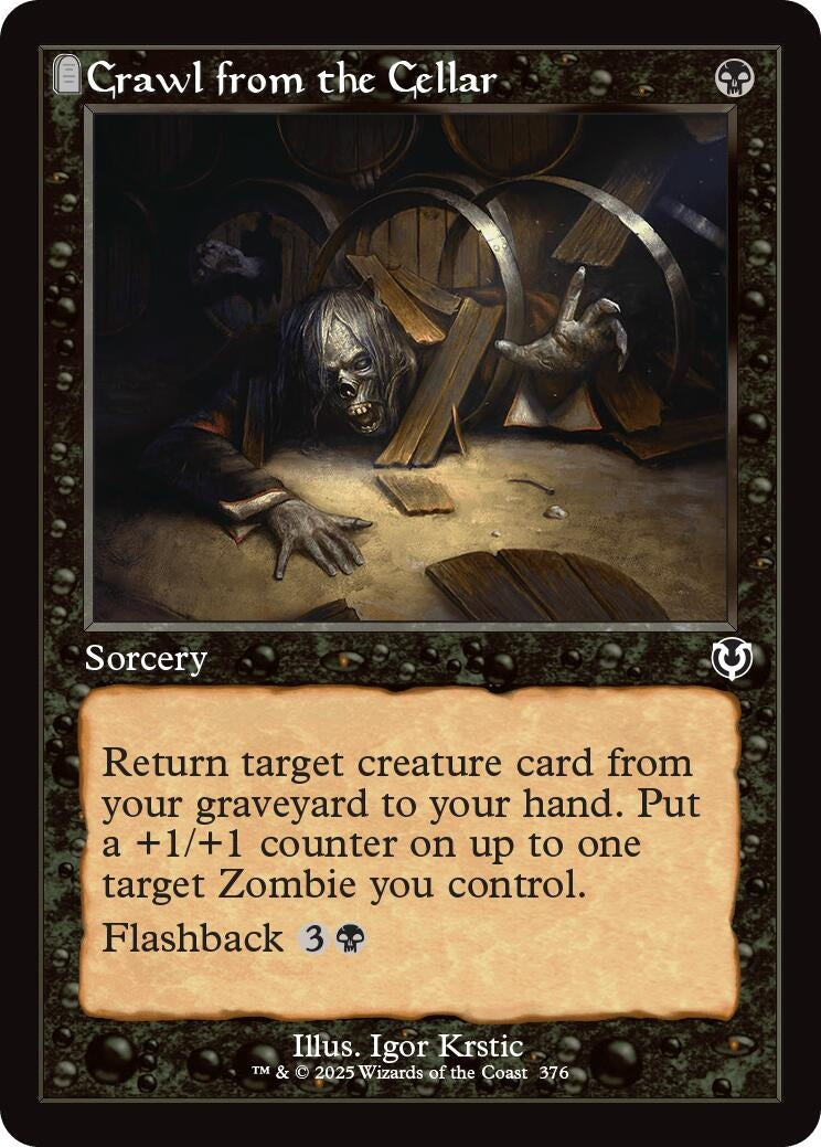 Image for Crawl from the Cellar (Retro Frame) (376) [Innistrad Remastered] - Magic: The Gathering
