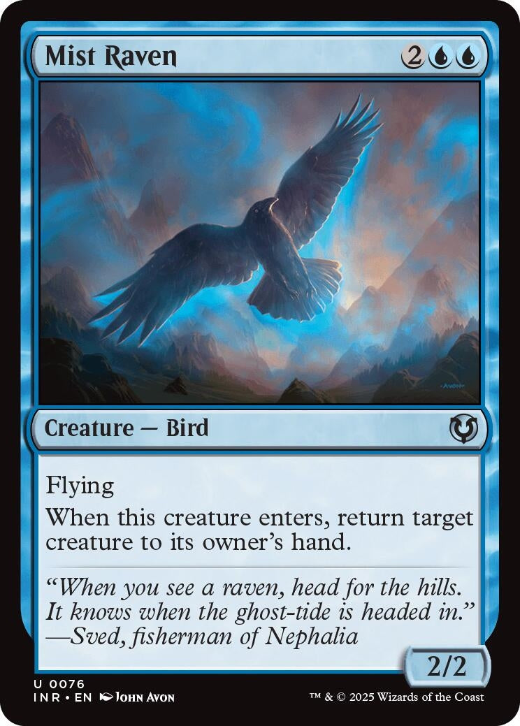 Image for Mist Raven (76) [Innistrad Remastered] - Magic: The Gathering