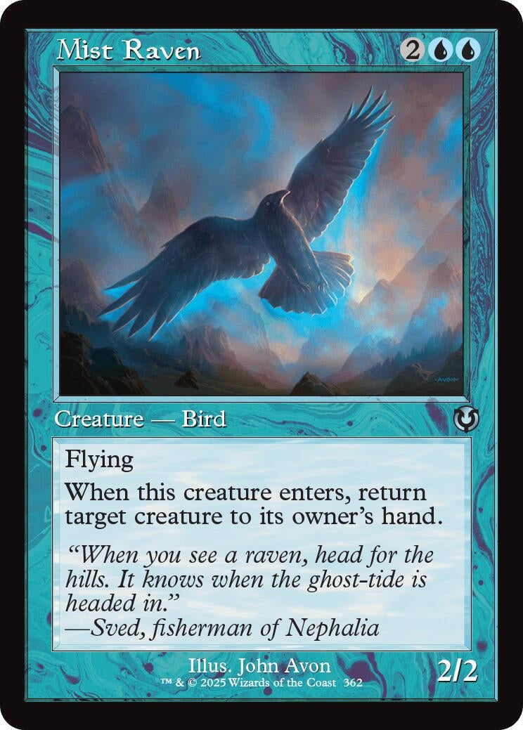 Image for Mist Raven (Retro Frame) (362) [Innistrad Remastered] - Magic: The Gathering