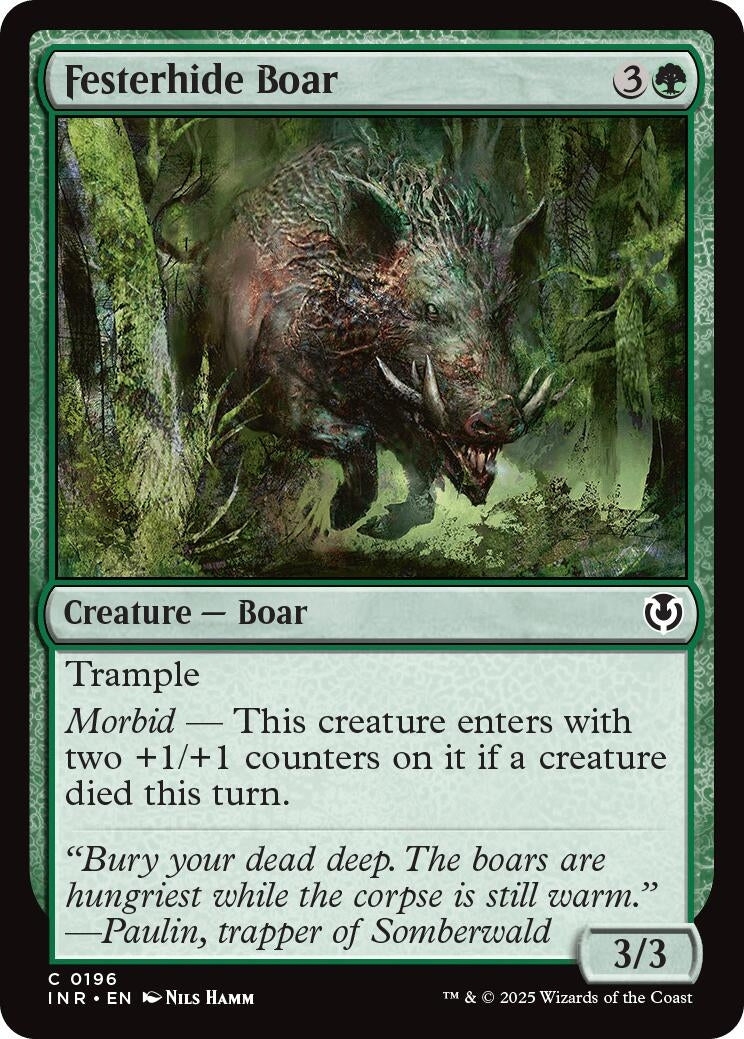 Image for Festerhide Boar (196) [Innistrad Remastered] - Magic: The Gathering