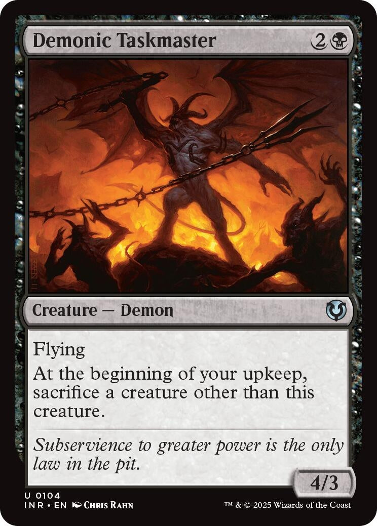 Image for Demonic Taskmaster (104) [Innistrad Remastered] - Magic: The Gathering