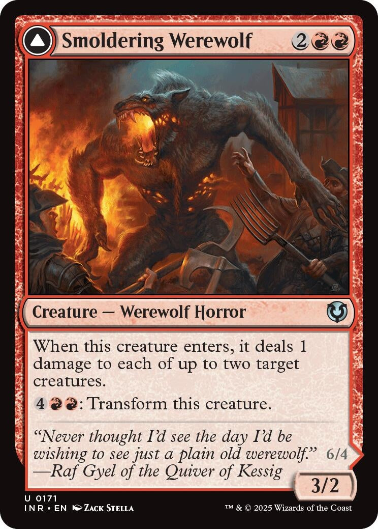 Image for Smoldering Werewolf (171) [Innistrad Remastered] - Magic: The Gathering