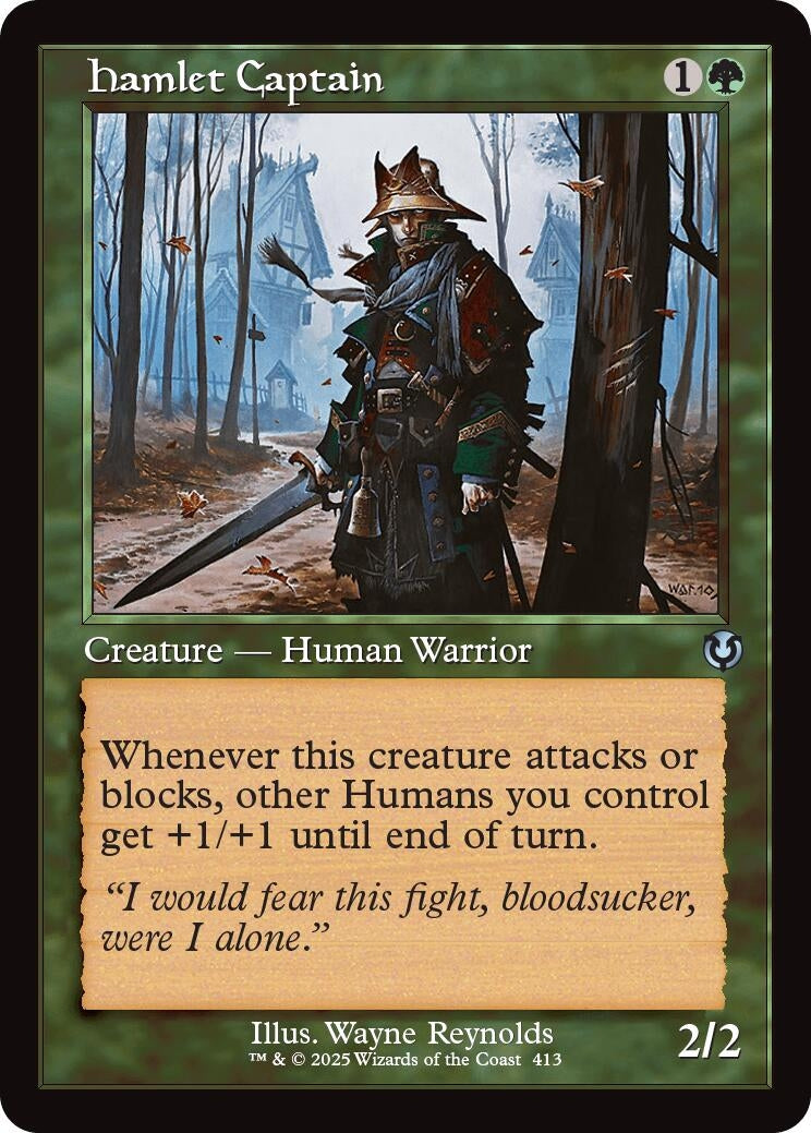 Image for Hamlet Captain (Retro Frame) (413) [Innistrad Remastered] - Magic: The Gathering