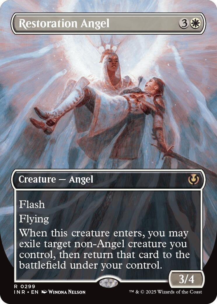 Image for Restoration Angel (Borderless) (299) [Innistrad Remastered] - Magic: The Gathering