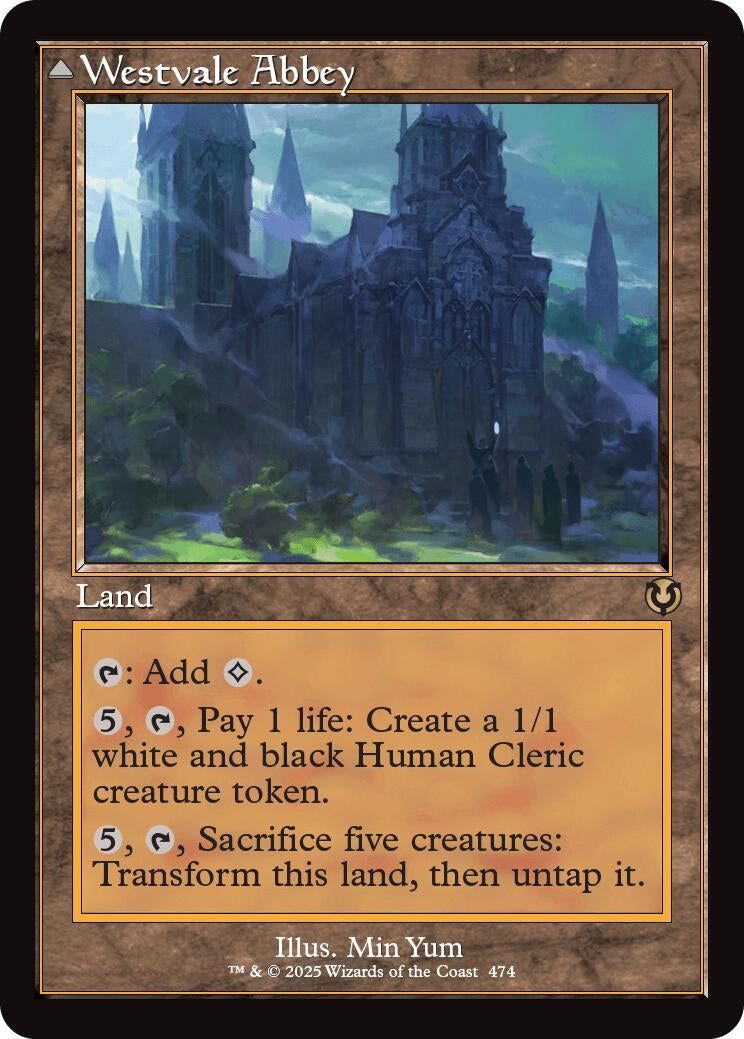 Image for Westvale Abbey (Retro Frame) (474) [Innistrad Remastered] - Magic: The Gathering