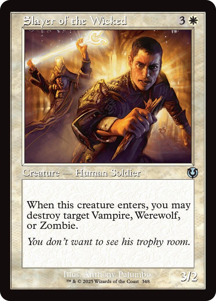 Image for Slayer of the Wicked (Retro Frame) (348) [Innistrad Remastered] - Magic: The Gathering