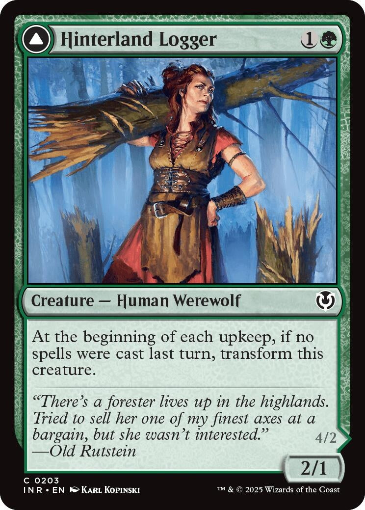 Image for Hinterland Logger (203) [Innistrad Remastered] - Magic: The Gathering