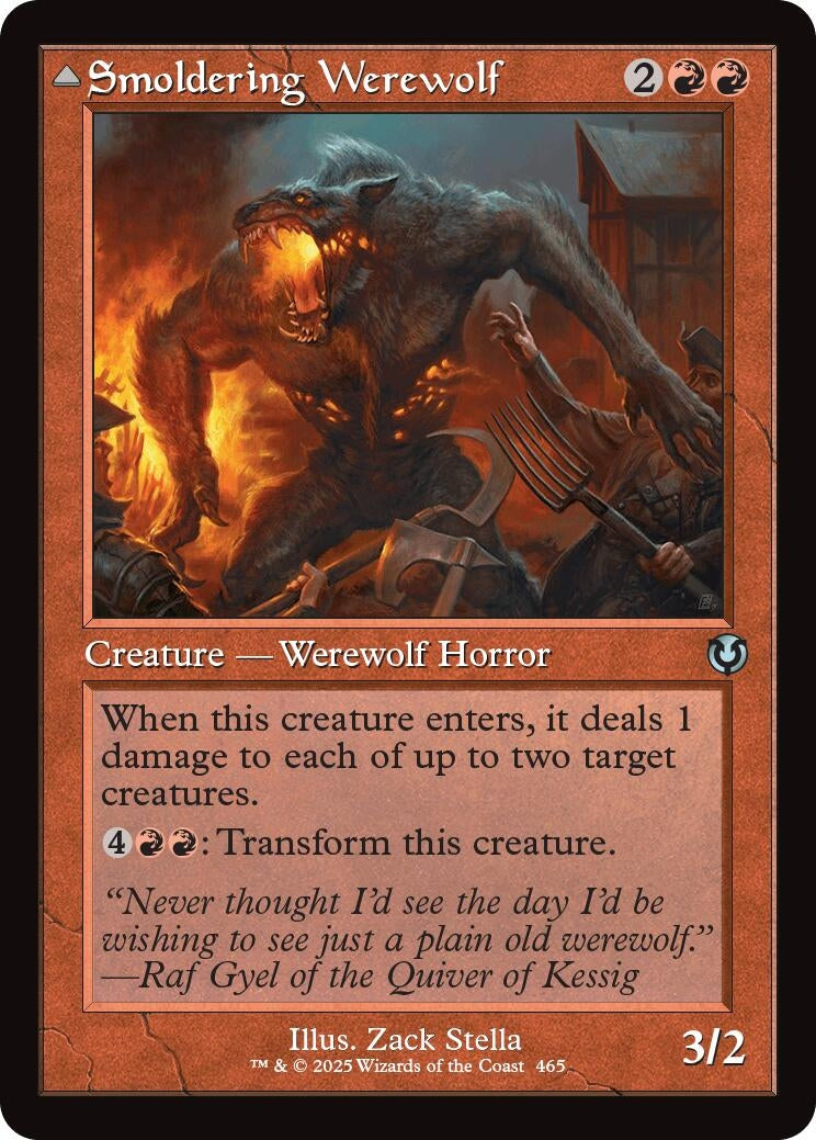 Image for Smoldering Werewolf (Retro Frame) (465) [Innistrad Remastered] - Magic: The Gathering
