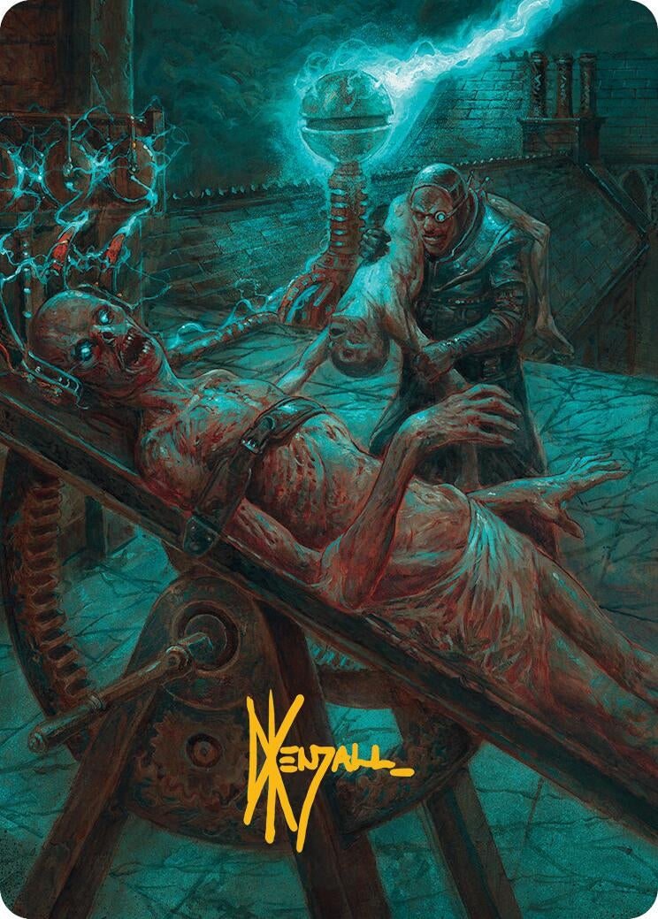 Image for Rooftop Storm Art Card (Gold-Stamped Signature) (8) [Innistrad Remastered] - Magic: The Gathering