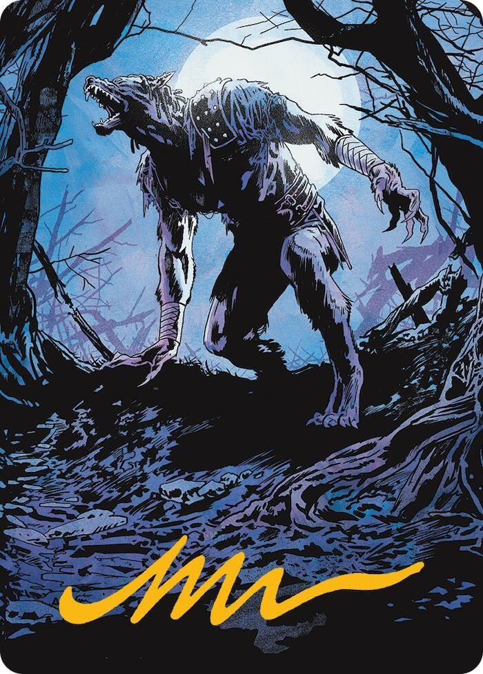Image for Krallenhorde Howler Art Card (Gold-Stamped Signature) (19) [Innistrad Remastered] - Magic: The Gathering