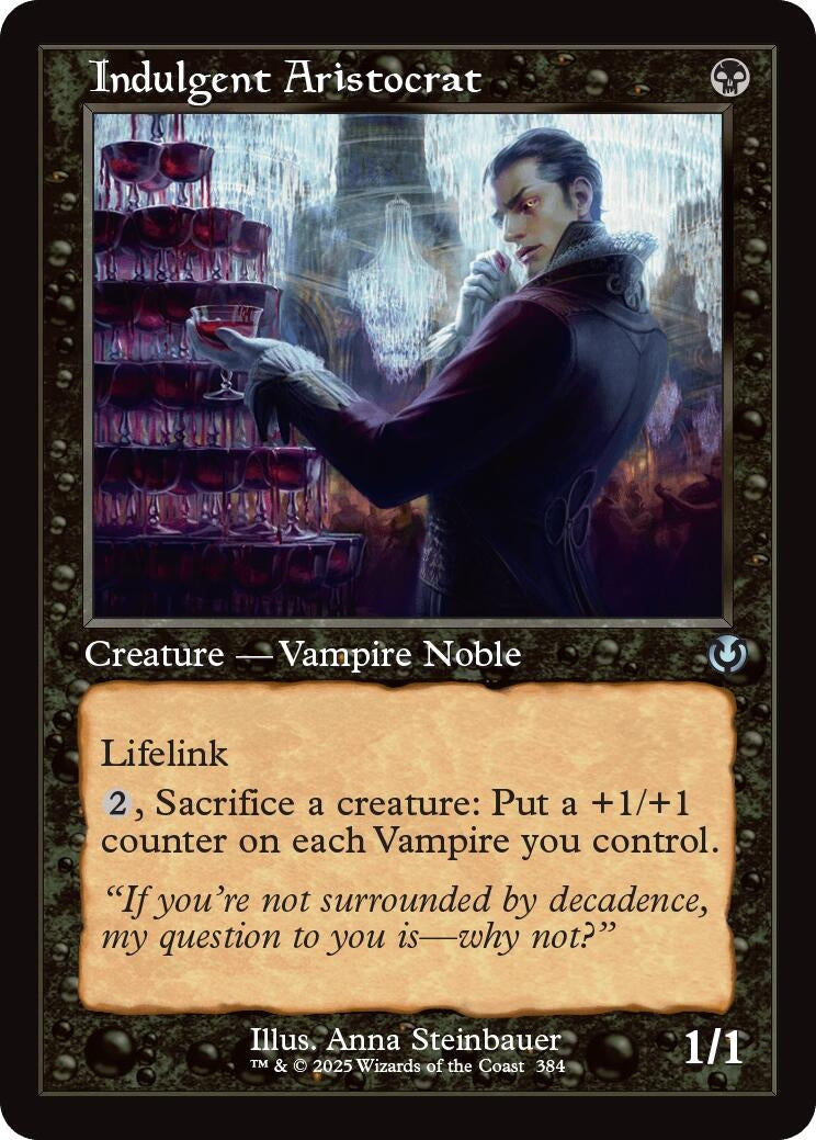 Image for Indulgent Aristocrat (Retro Frame) (384) [Innistrad Remastered] - Magic: The Gathering