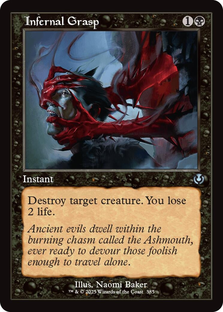 Image for Infernal Grasp (Retro Frame) (385) [Innistrad Remastered] - Magic: The Gathering