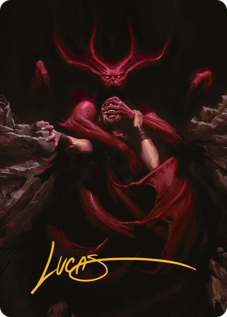 Image for Infernal Grasp Art Card (Gold-Stamped Signature) (10) [Innistrad Remastered] - Magic: The Gathering