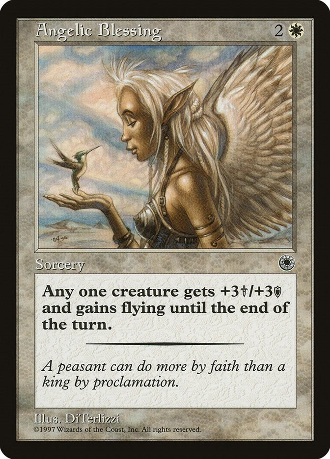 Image for Angelic Blessing [Portal] - Magic: The Gathering