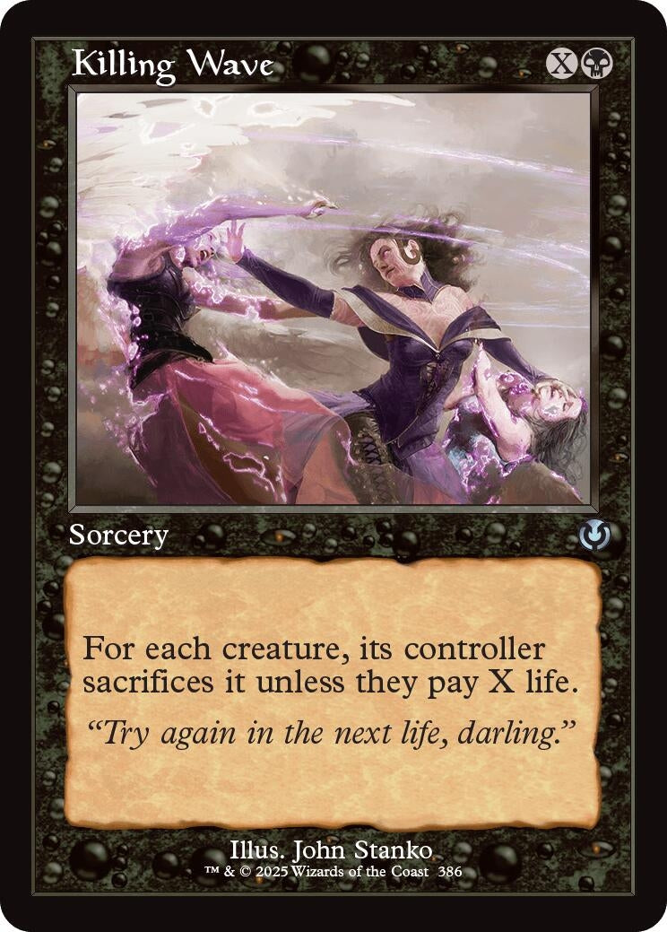Image for Killing Wave (Retro Frame) (386) [Innistrad Remastered] - Magic: The Gathering
