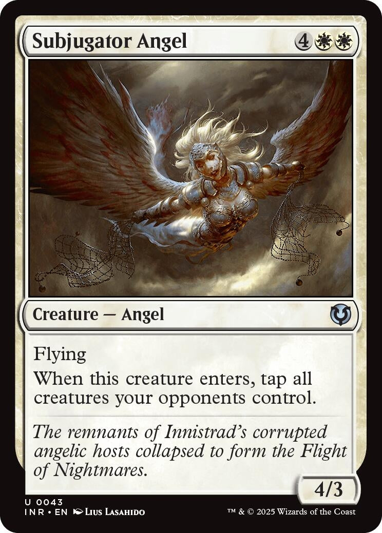 Image for Subjugator Angel (43) [Innistrad Remastered] - Magic: The Gathering
