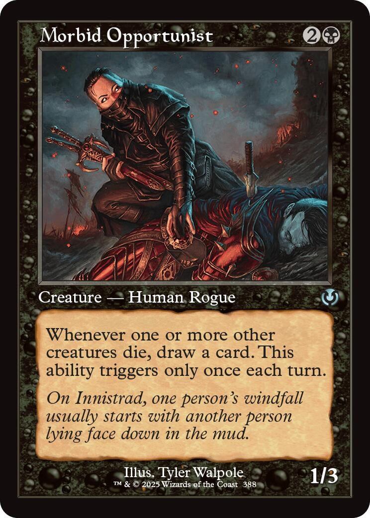Image for Morbid Opportunist (Retro Frame) (388) [Innistrad Remastered] - Magic: The Gathering