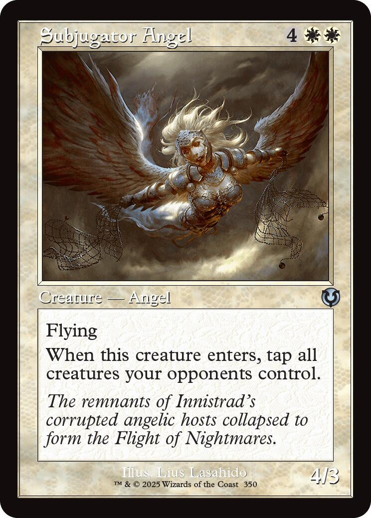 Image for Subjugator Angel (Retro Frame) (350) [Innistrad Remastered] - Magic: The Gathering