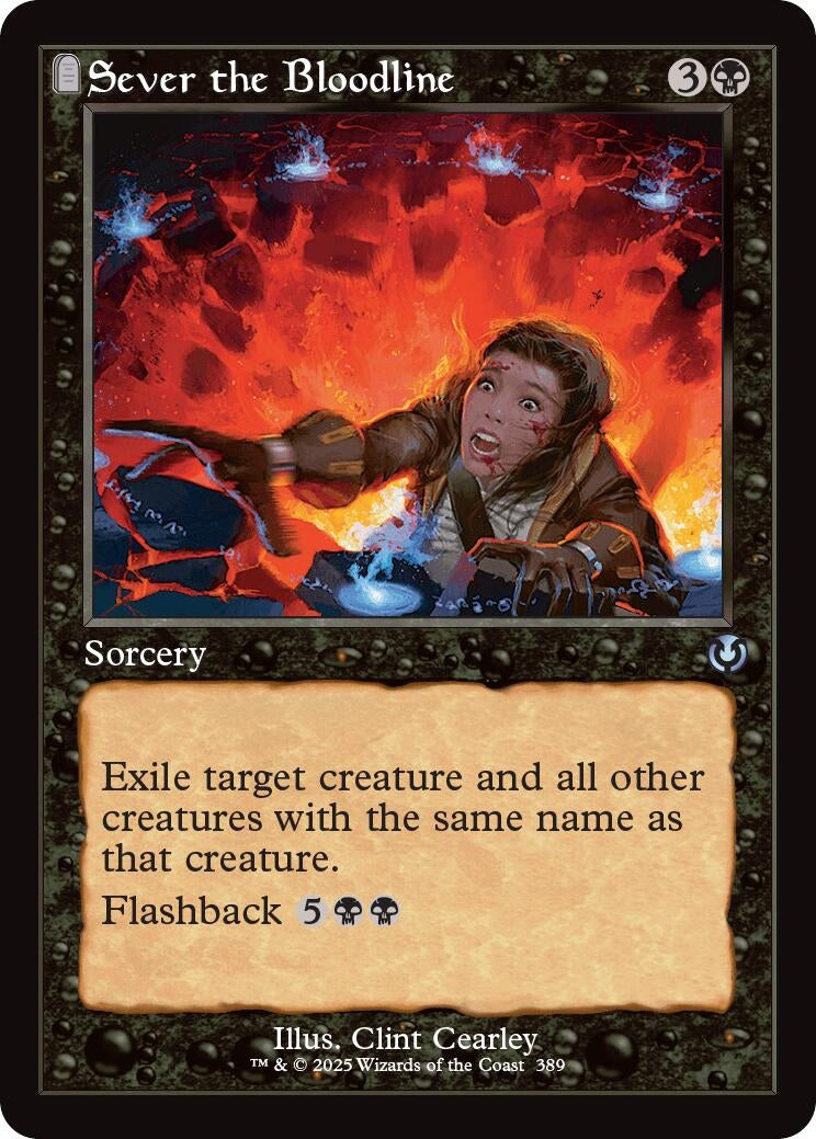 Image for Sever the Bloodline (Retro Frame) (389) [Innistrad Remastered] - Magic: The Gathering