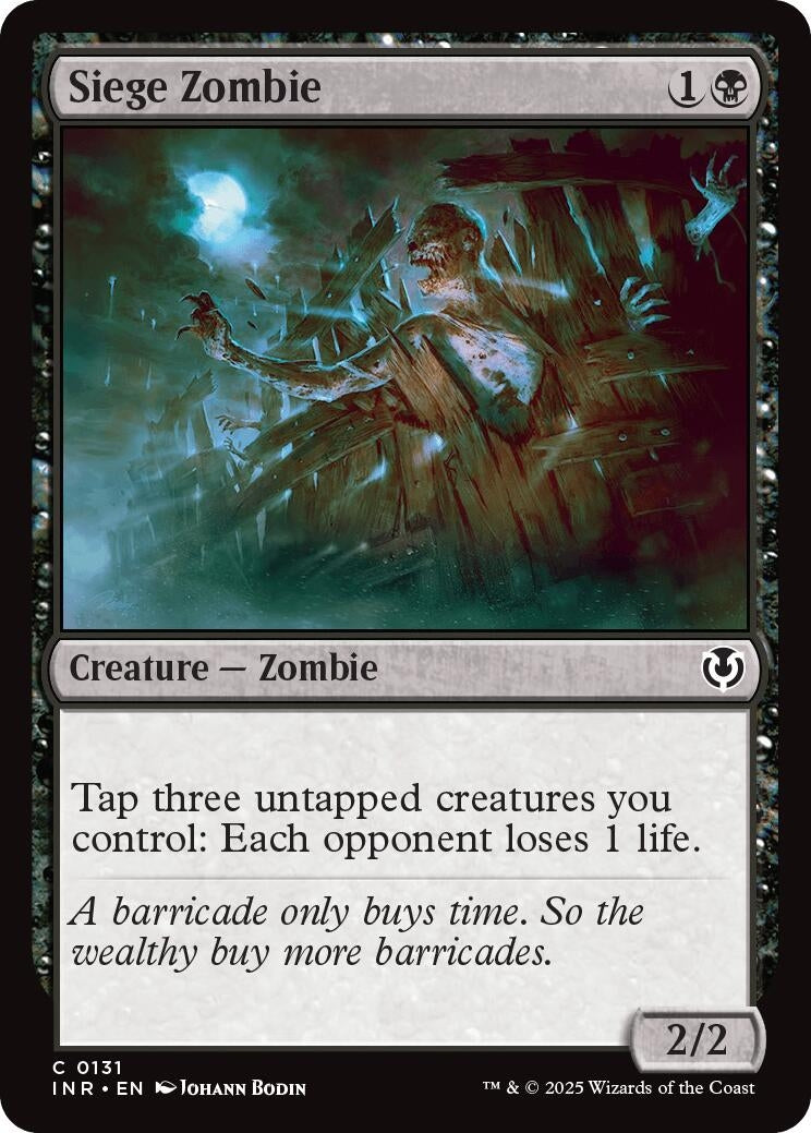 Image for Siege Zombie (131) [Innistrad Remastered] - Magic: The Gathering