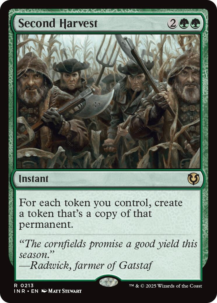 Image for Second Harvest (213) [Innistrad Remastered] - Magic: The Gathering