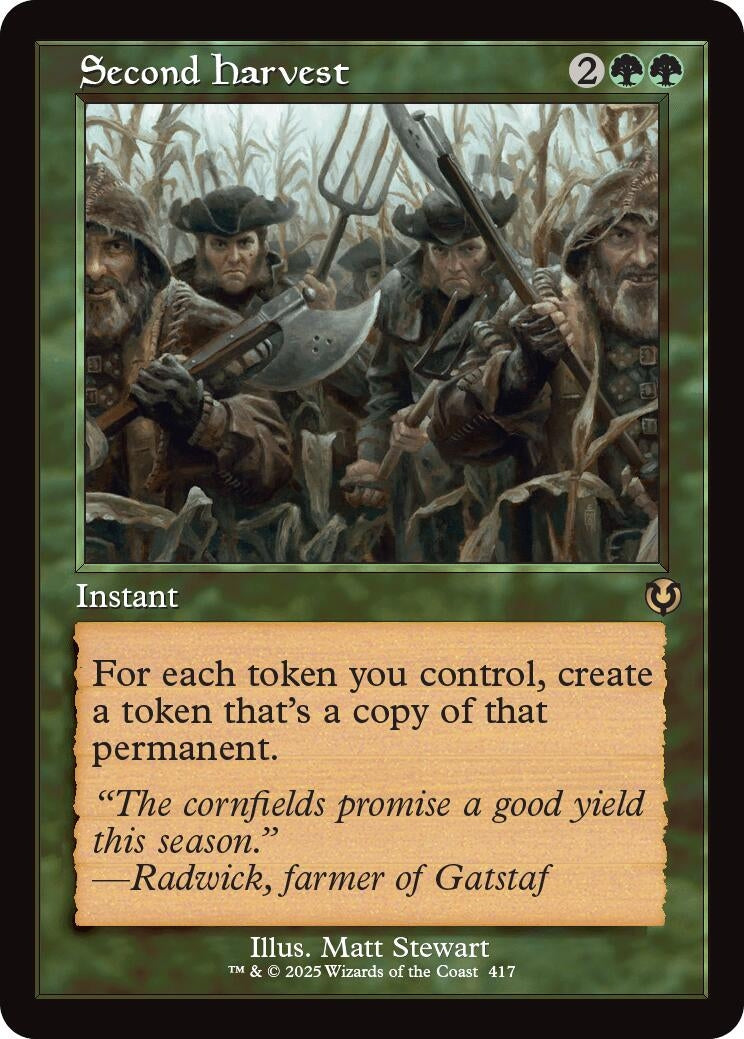 Image for Second Harvest (Retro Frame) (417) [Innistrad Remastered] - Magic: The Gathering