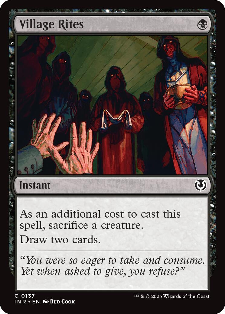 Image for Village Rites (137) [Innistrad Remastered] - Magic: The Gathering