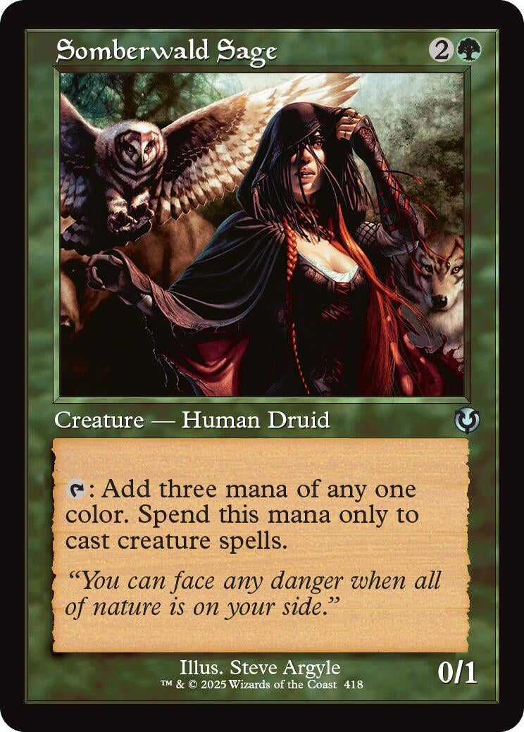 Image for Somberwald Sage (Retro Frame) (418) [Innistrad Remastered] - Magic: The Gathering