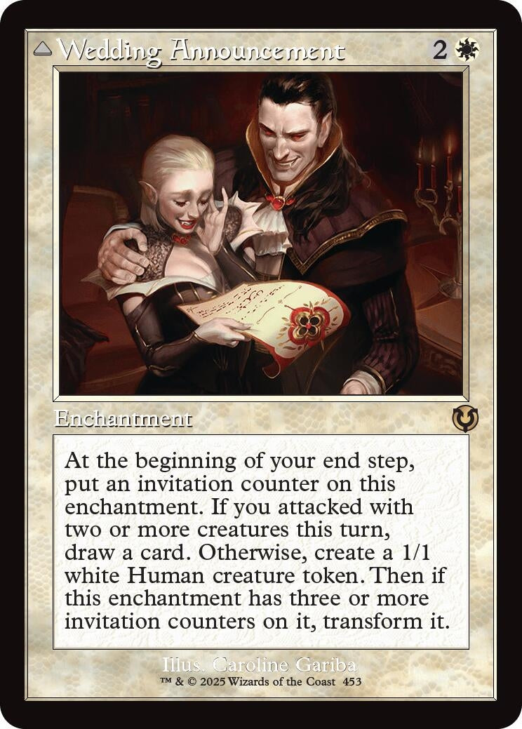Image for Wedding Announcement (Retro Frame) (453) [Innistrad Remastered] - Magic: The Gathering