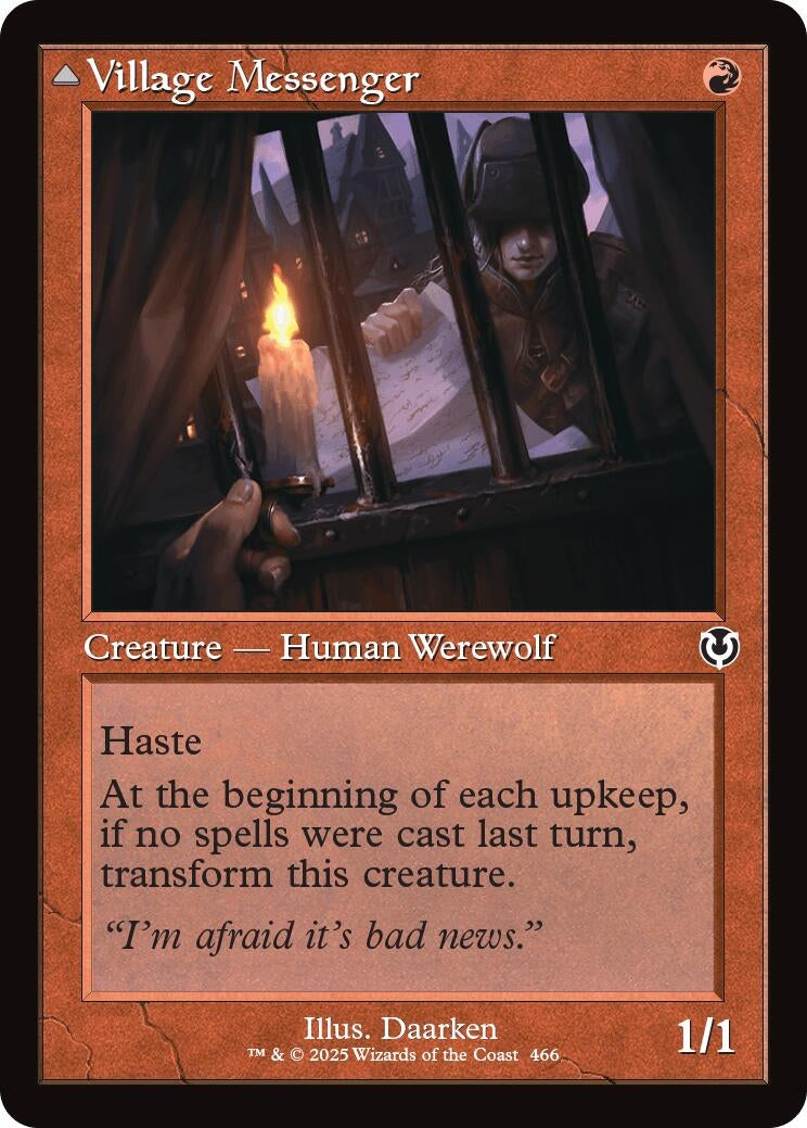 Image for Village Messenger (Retro Frame) (466) [Innistrad Remastered] - Magic: The Gathering