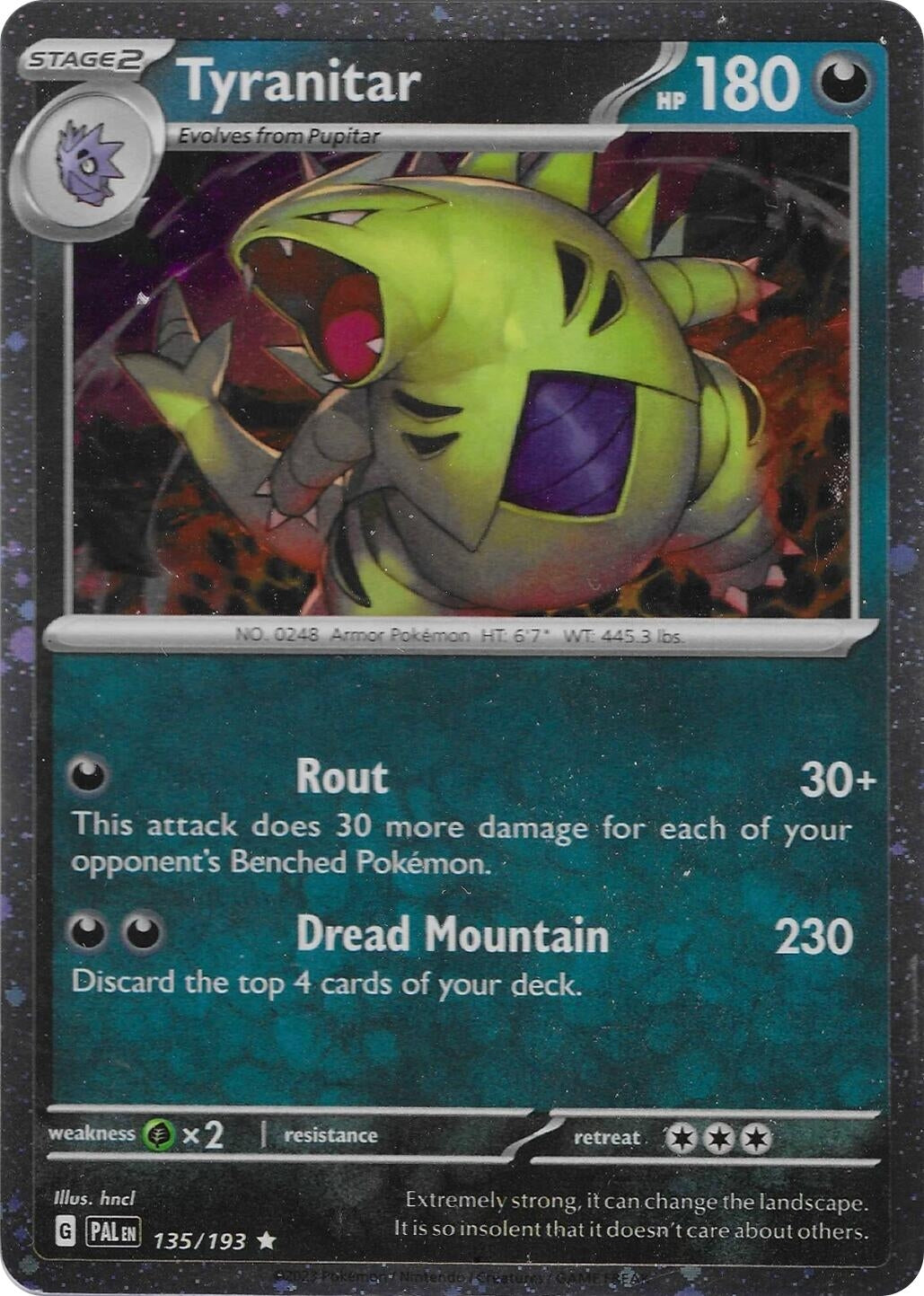 Image for Tyranitar - 135/193 (Cosmo Foil) (135/193) [Miscellaneous Cards & Products] - Pokemon