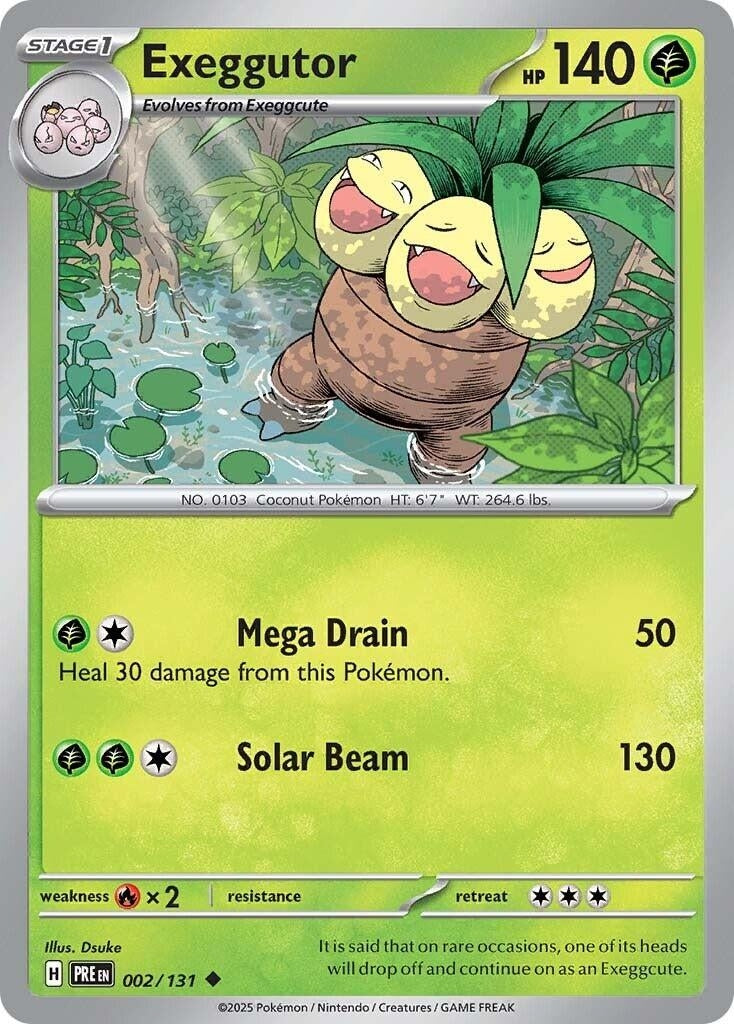 Image for Exeggutor (002/131) [SV: Prismatic Evolutions] - Pokemon