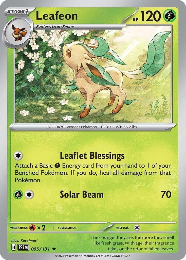 Image for Leafeon (005/131) [SV: Prismatic Evolutions] - Pokemon