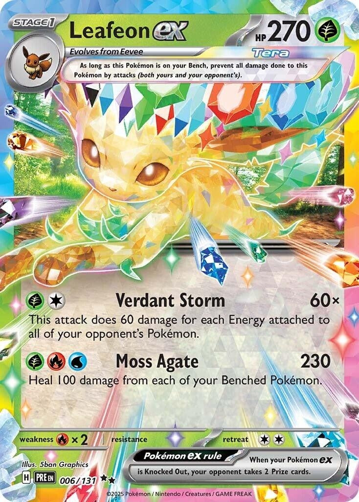 Image for Leafeon ex (006/131) [SV: Prismatic Evolutions] - Pokemon