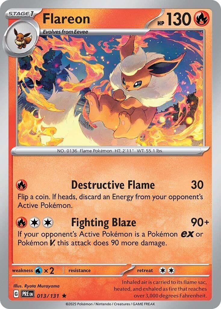 Image for Flareon (013/131) [SV: Prismatic Evolutions] - Pokemon