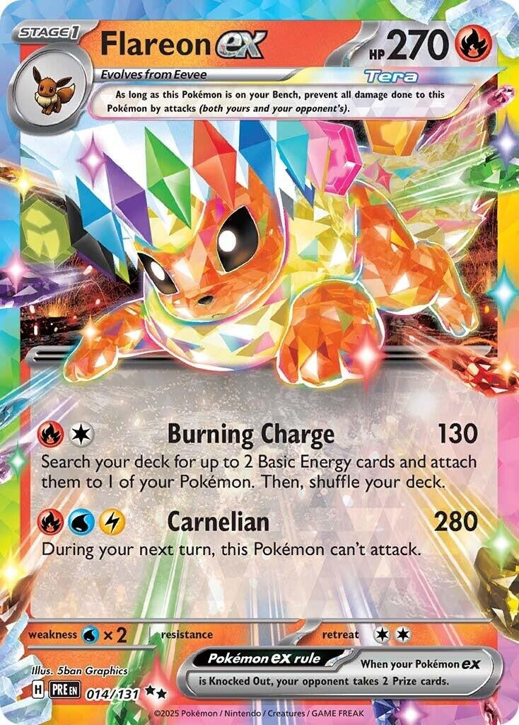 Image for Flareon ex (014/131) [SV: Prismatic Evolutions] - Pokemon