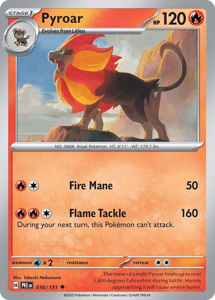 Image for Pyroar (016/131) [SV: Prismatic Evolutions] - Pokemon
