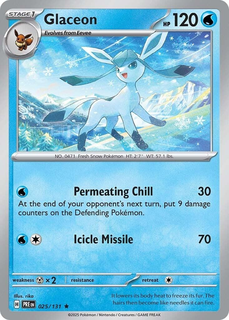 Image for Glaceon (025/131) [SV: Prismatic Evolutions] - Pokemon