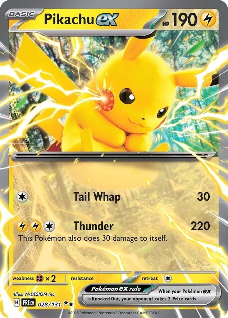 Image for Pikachu ex (028/131) [SV: Prismatic Evolutions] - Pokemon
