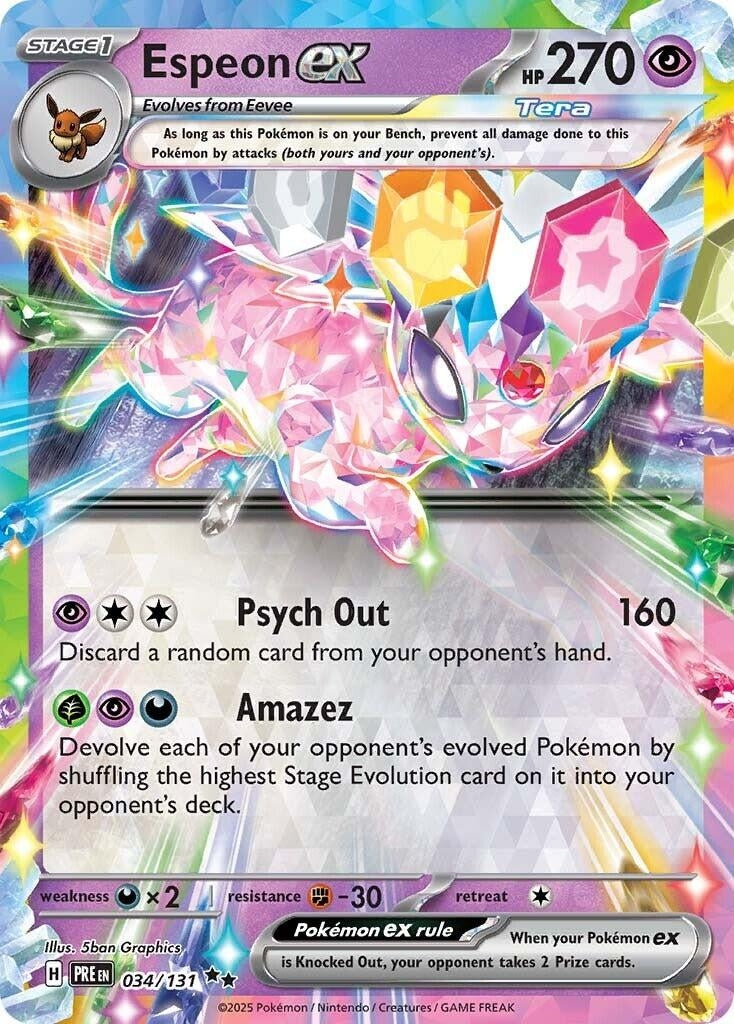 Image for Espeon ex (034/131) [SV: Prismatic Evolutions] - Pokemon