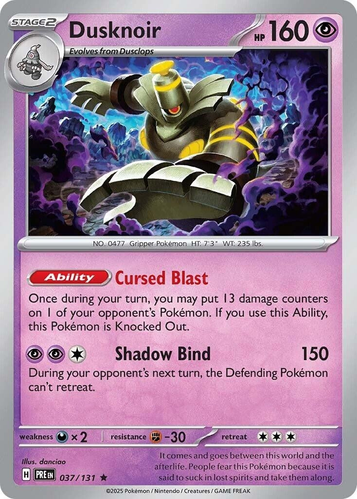 Image for Dusknoir (037/131) [SV: Prismatic Evolutions] - Pokemon