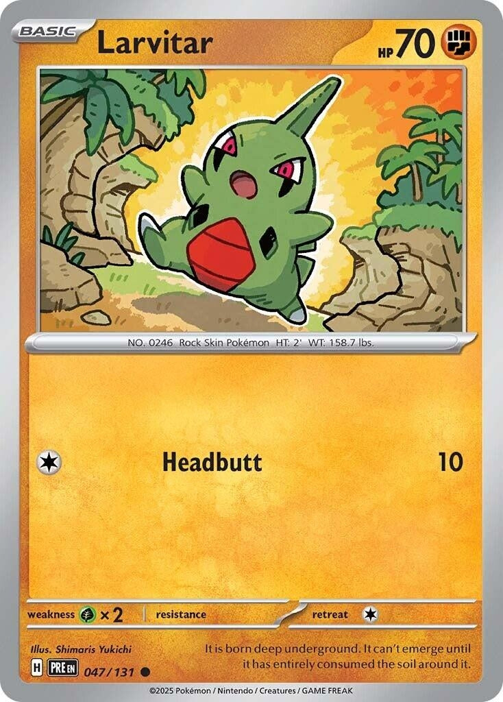 Image for Larvitar (047/131) [SV: Prismatic Evolutions] - Pokemon