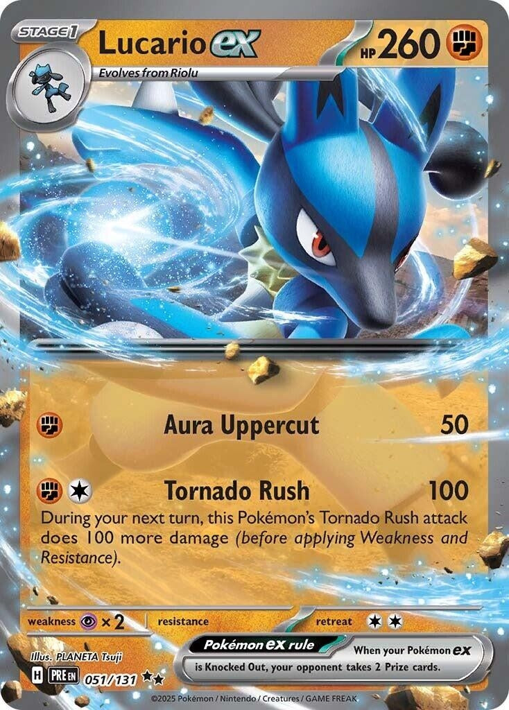 Image for Lucario ex (051/131) [SV: Prismatic Evolutions] - Pokemon