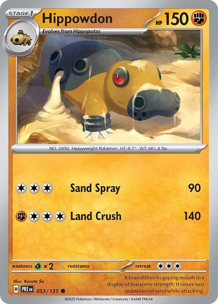 Image for Hippowdon (053/131) [SV: Prismatic Evolutions] - Pokemon