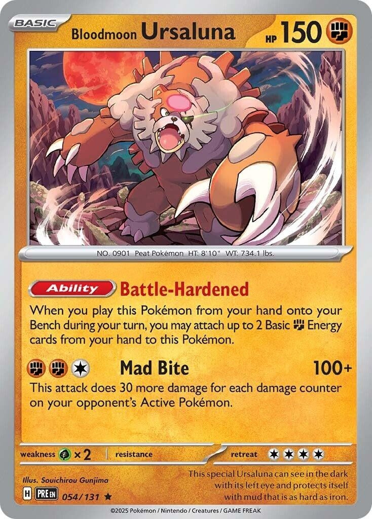 Image for Bloodmoon Ursaluna (054/131) [SV: Prismatic Evolutions] - Pokemon