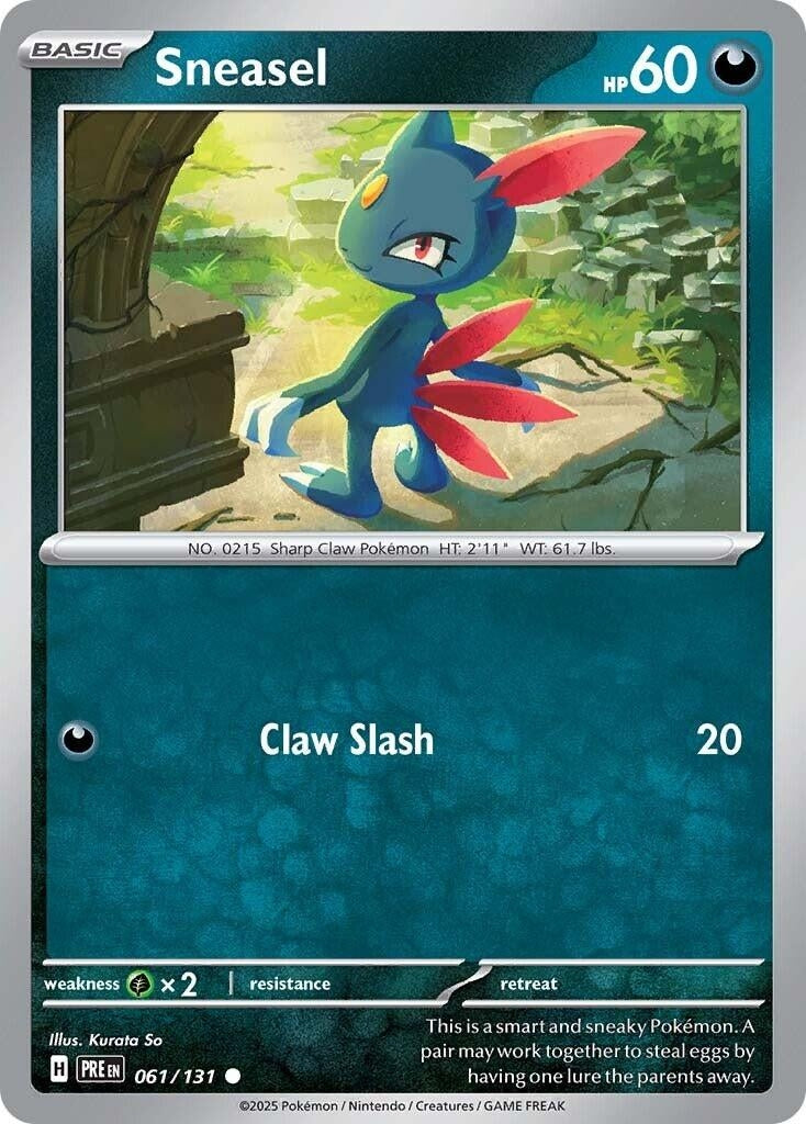 Image for Sneasel (061/131) [SV: Prismatic Evolutions] - Pokemon