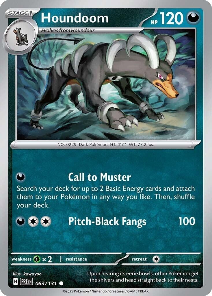 Image for Houndoom (063/131) [SV: Prismatic Evolutions] - Pokemon