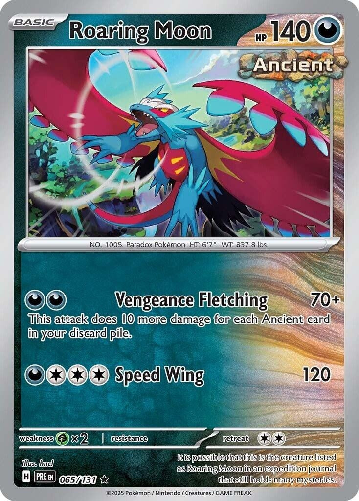 Image for Roaring Moon (065/131) [SV: Prismatic Evolutions] - Pokemon