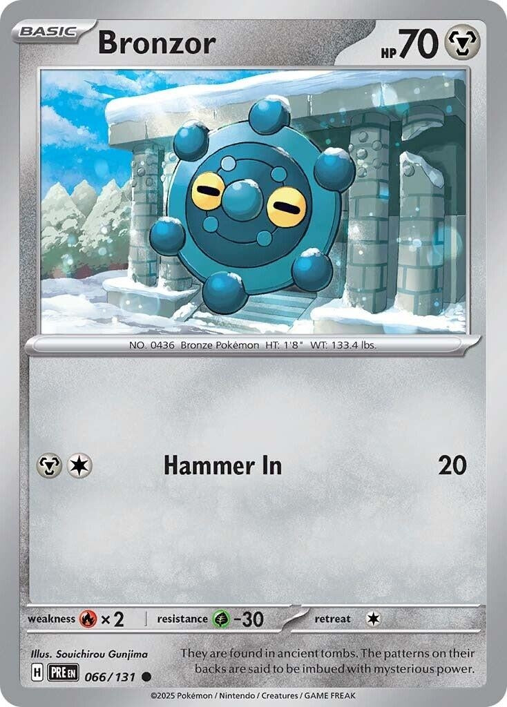 Image for Bronzor (066/131) [SV: Prismatic Evolutions] - Pokemon
